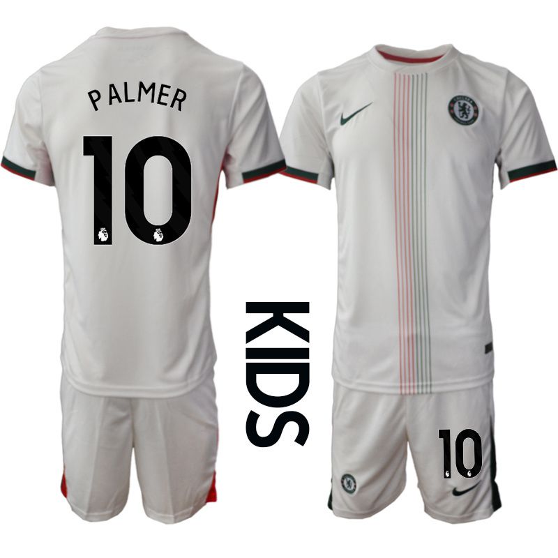Youth 2025-2026 Club Chelsea away white #10 Soccer Jersey